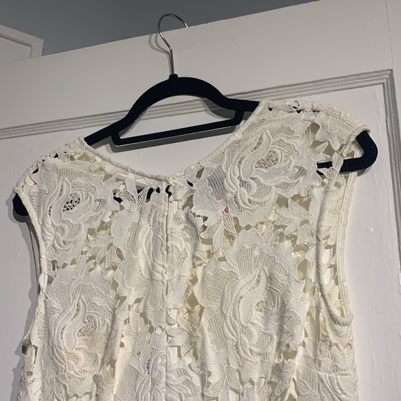 Jigsaw white lace dress with slip - Picture 5 of 17